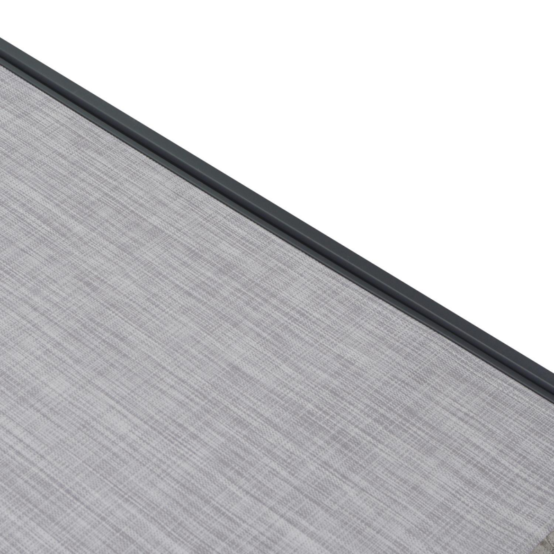 Lettino alluminio cleveland antracite cm195x55h31