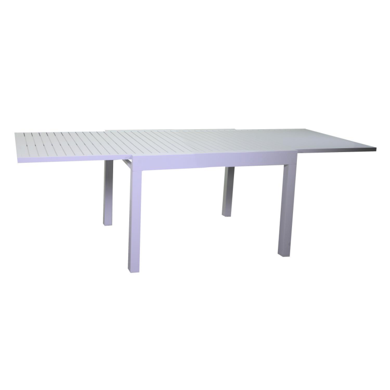 Tavolo alluminio sullivan allungabile bianco cm90x90/180