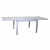 Tavolo alluminio sullivan allungabile bianco cm90x90/180