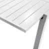 Tavolo alluminio sullivan allungabile bianco cm90x90/180