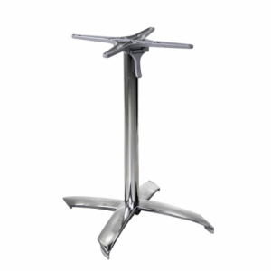 Base tavolo alluminio grigio ribaltabile cm42x52h72