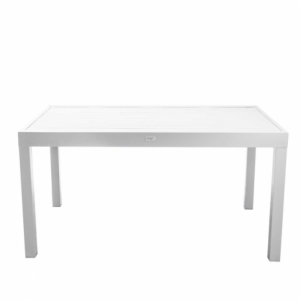 Zoom Tavolo alluminio sullivan bianco cm 150/210x90h73