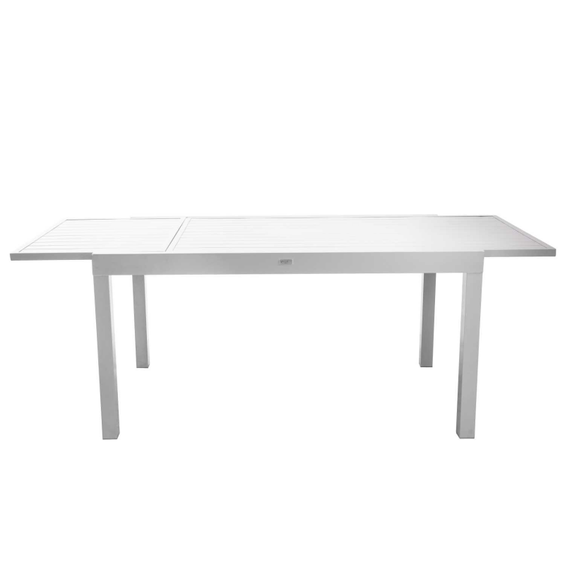 Tavolo alluminio sullivan bianco cm150/210x90h73