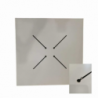Top tavolo hpl effetto legno naturale rettangolare cm55x69x1
