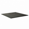 Top tavolo hpl effetto legno nero quadro cm69x69x1