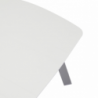 Salotto alluminio bianco Riverside con cuscini grigio