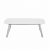 Salotto alluminio bianco Riverside con cuscini grigio