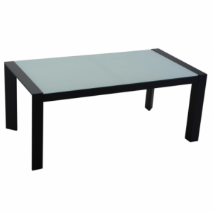 Zoom Salotto alluminio Miller 2 posti antracite con cuscini grigio chiaro 6 pezzi