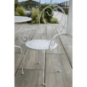 Poltrona metallo new old bianco crema cm49x48h43/59/90