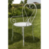 Poltrona metallo new old bianco crema cm49x48h43/59/90