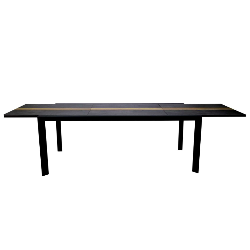 Tavolo alluminio allungabile Riverside antracite hpl cm200/300,5x104h76