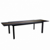 Tavolo alluminio allungabile Riverside antracite hpl cm200/300,5x104h76