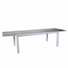 Tavolo alluminio allungabile Riverside bianco hpl cm200/300,5x104h76
