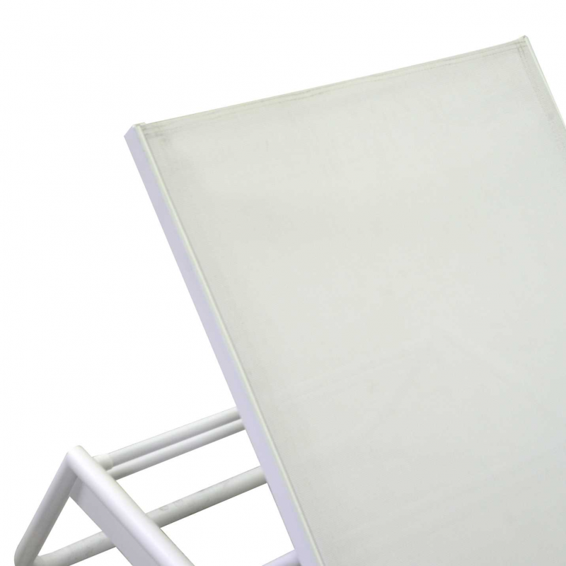 Lettino alluminio Medford bianco cm206x68h32/102