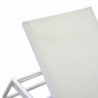 Lettino alluminio Medford bianco cm206x68h32/102
