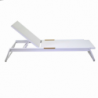 Lettino alluminio Medford bianco cm206x68h32/102