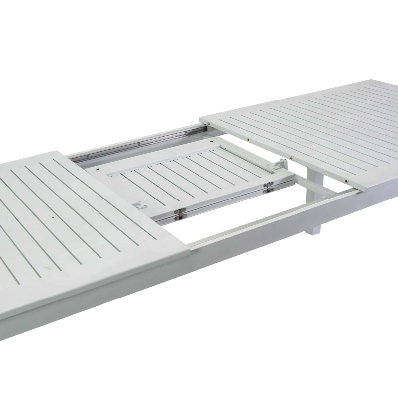 Tavolo alluminio Monterey allungabile bianco cm220/280x100h75