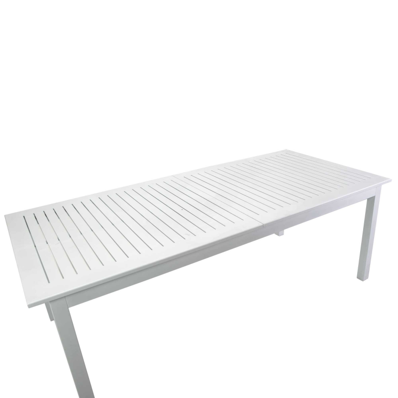 Tavolo alluminio Monterey allungabile bianco cm220/280x100h75