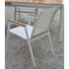 Poltrona alluminio Idaho Plus bianco cm53x65h43/62/87