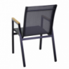 Poltrona alluminio Idaho Plus antracitecm53x65h43/62/87
