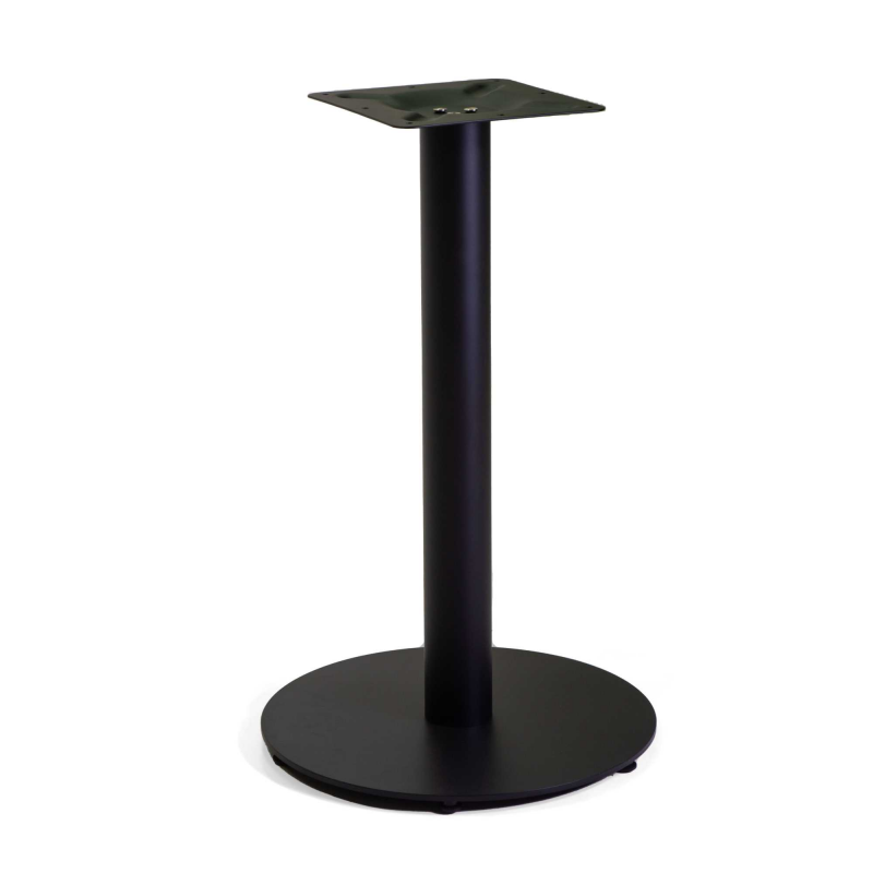 Base tavolo acciaio nero tondo cm ø45h72