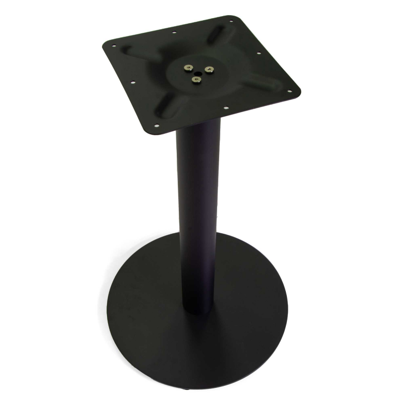 Base tavolo acciaio nero tondo cm ø45h72
