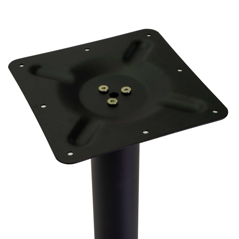 Base tavolo acciaio nero tondo cm ø45h72