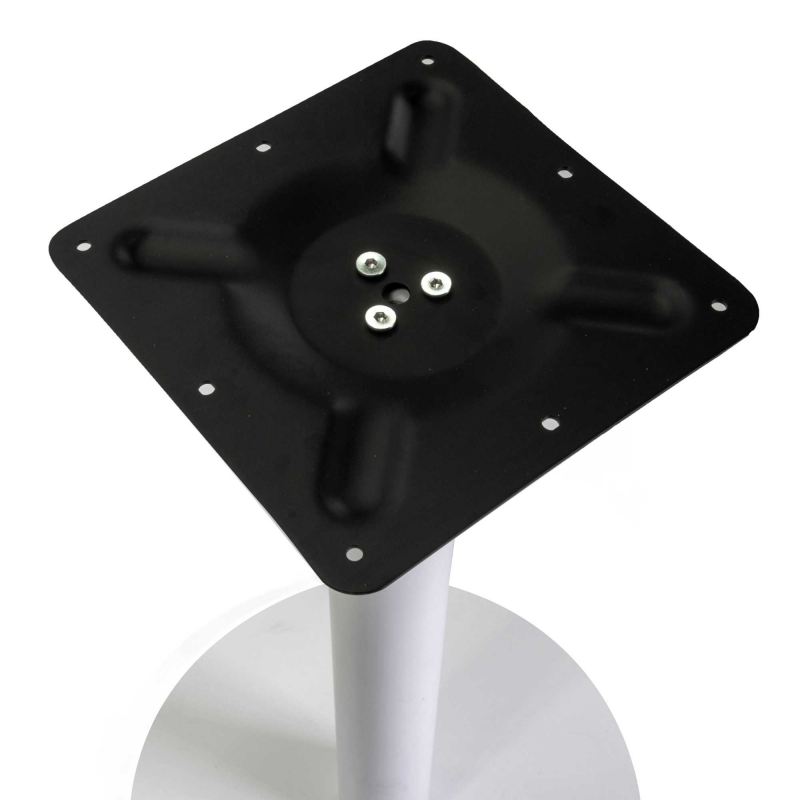 Base tavolo acciaio bianco tondo cm ø45h72