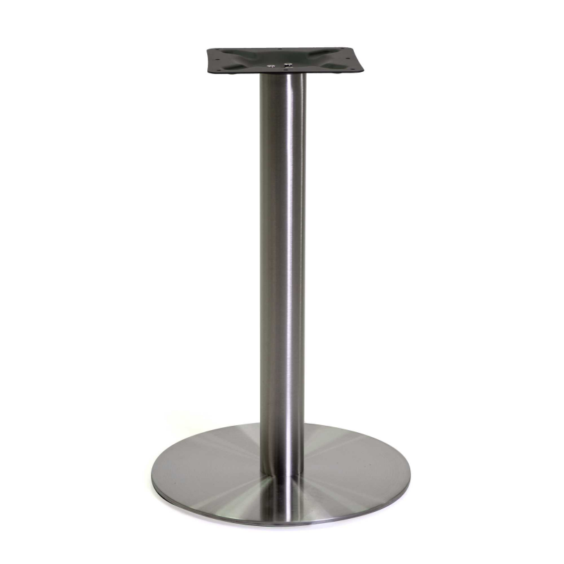 Base tavolo acciaio colore inox tondo cm ø45h72