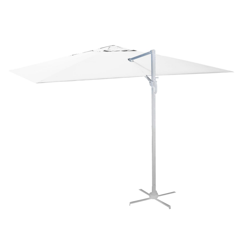 Ombrellone alluminio new michigan 3x4h2,75m senza mantovana bianco