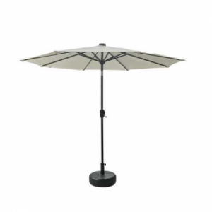 Ombrellone Benjamin alluminio palo centrale tondo ø3h2,4m antracite con led