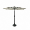 Ombrellone Benjamin alluminio palo centrale tondo ø3h2,4m antracite con led
