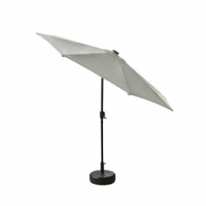 Zoom Ombrellone Benjamin alluminio palo centrale tondo ø3h2,4m antracite con led