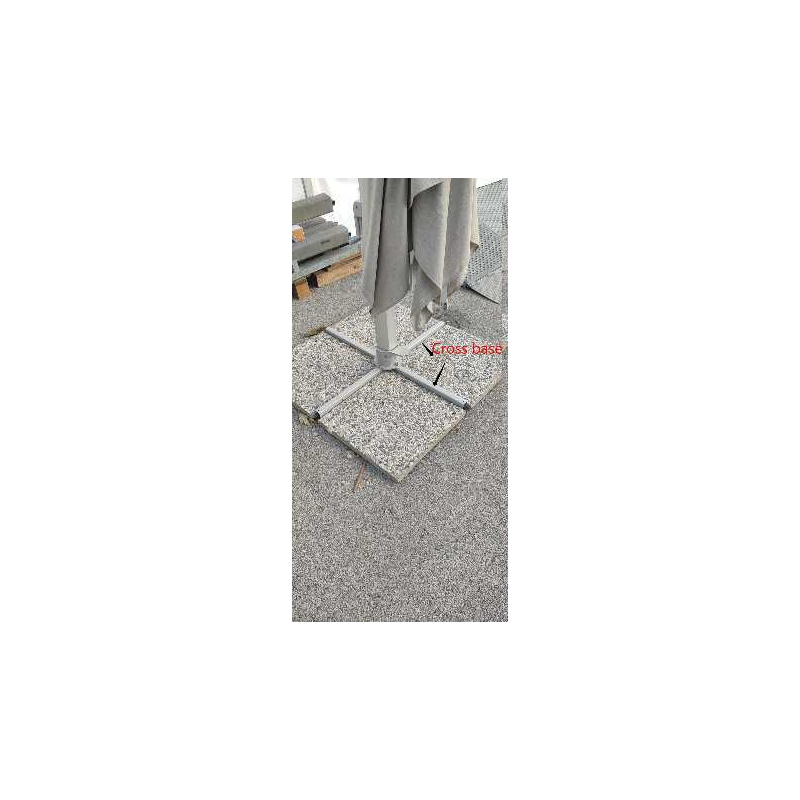 Ombrellone Noah alluminio palo lateraleantracite 3x3M con cover