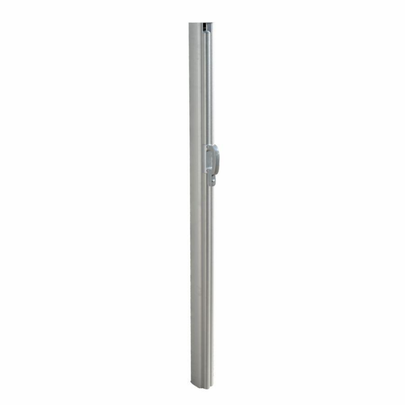 Tenda laterale cm300x140 alluminio antracite tessuto grigio