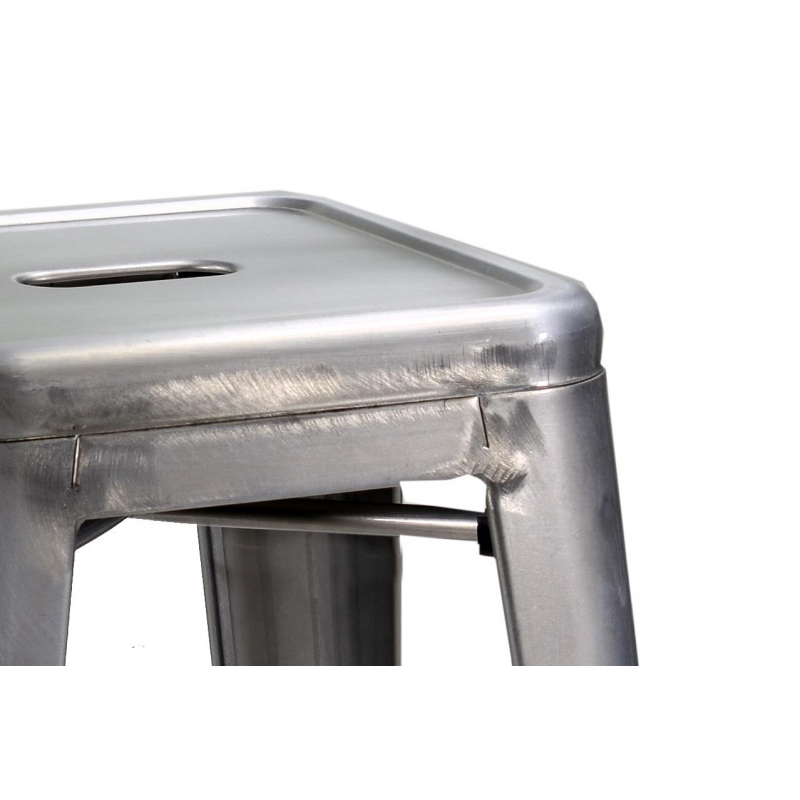 Sgabello ferro bristol galvanizzato cm39x39h45