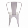 Sedia ferro new bristol bianco antico cm43x43h45/84
