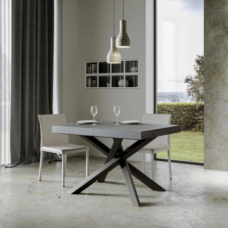 Tavolo allungabile 90x130/234 cm Volantis Premium telaio Antracite