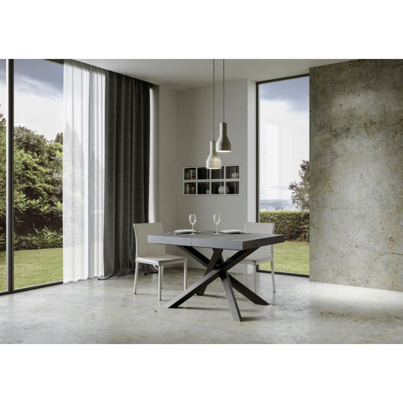 Tavolo allungabile 90x130/234 cm Volantis Premium telaio Antracite