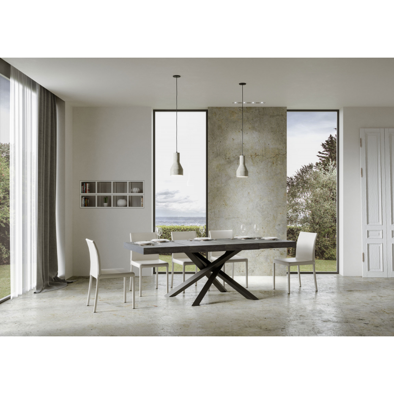 Tavolo allungabile 90x130/234 cm Volantis Premium telaio Antracite