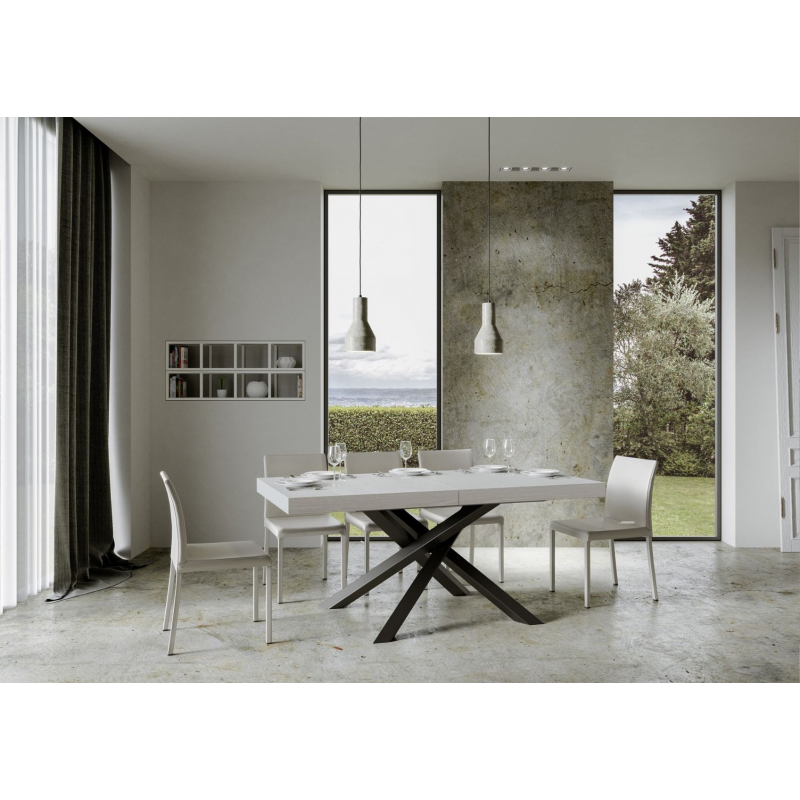 Tavolo allungabile 90x180/284 cm Volantis Premium telaio Antracite