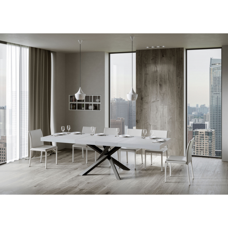Tavolo allungabile 90x180/284 cm Volantis Premium telaio Antracite