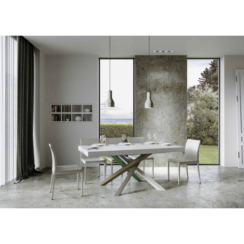 Tavolo allungabile 90x180/284 cm Volantis Premium telaio gambe 4 colori (A)