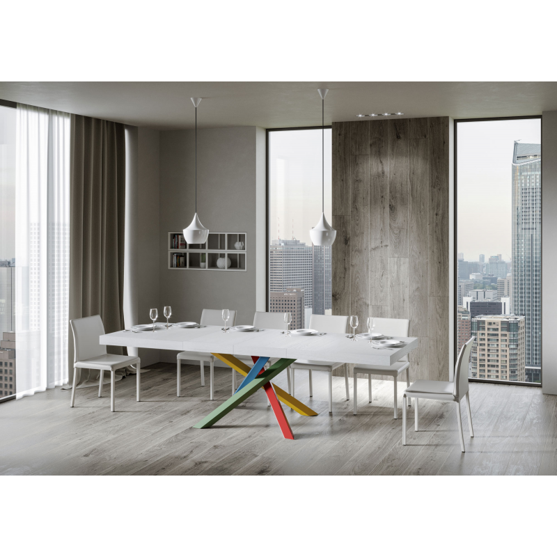 Tavolo allungabile 90x120/224 cm Volantis Premium telaio gambe 4 colori (B)