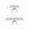 Tavolo allungabile 90x120/224 cm Volantis Premium telaio gambe 4 colori (B)