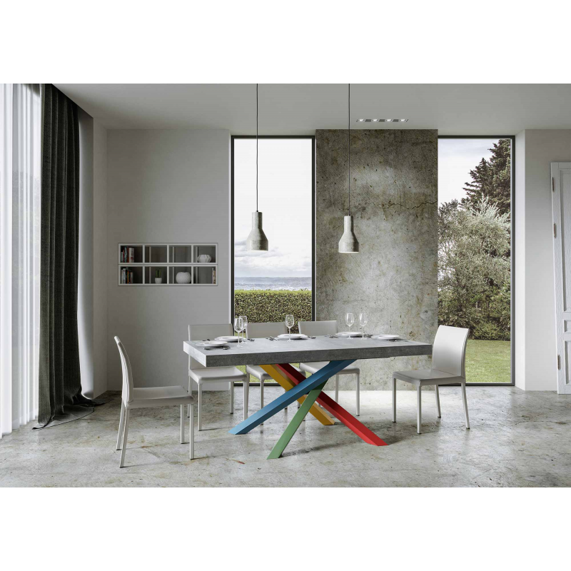 Tavolo allungabile 90x160/264 cm Volantis Premium telaio gambe 4 colori (B)
