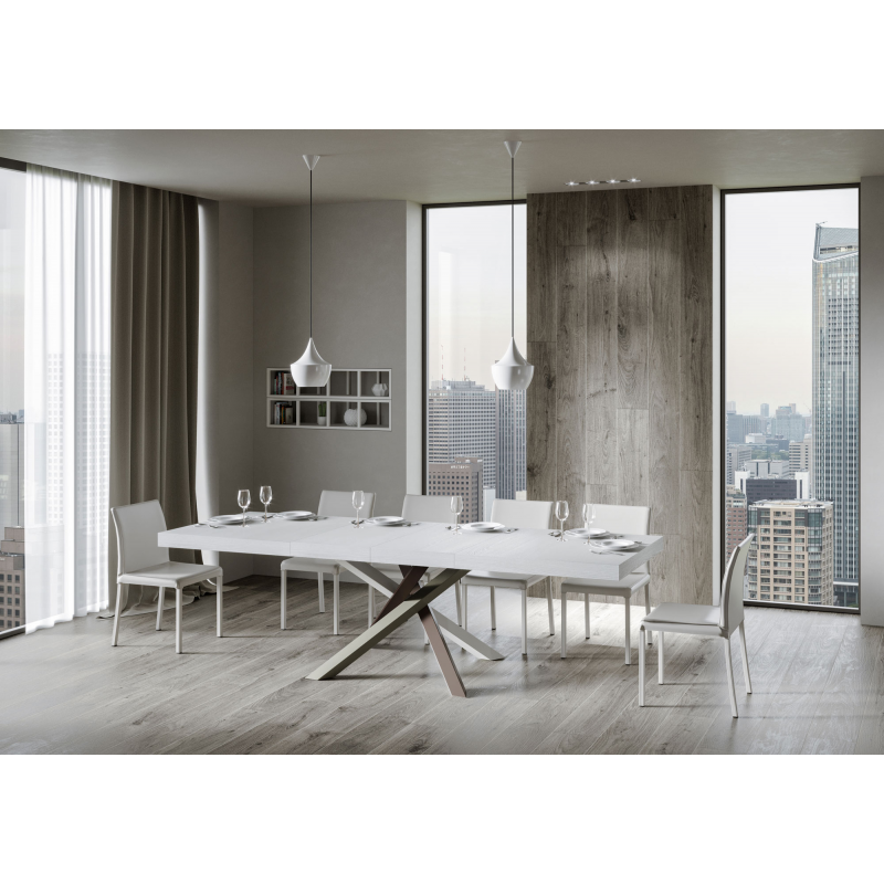 Tavolo allungabile 90x180/284 cm Volantis Premium telaio gambe 4 colori (C)