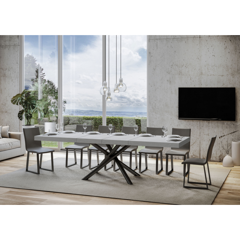 Tavolo allungabile 90x160/264 cm Famas Premium telaio Antracite