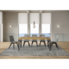 Tavolo allungabile 90x130/234 cm Karamay Premium telaio Antracite