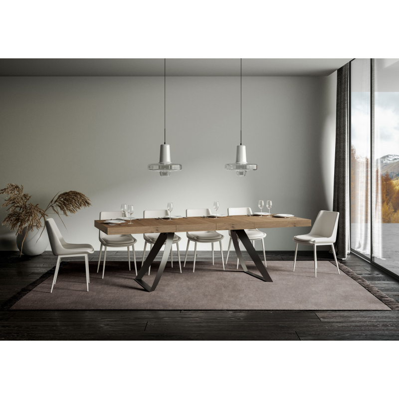 Tavolo allungabile 90x180/284 cm Proxy Premium telaio Antracite